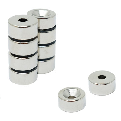 N42 Neodymium Countersunk Magnet 15mm Dia X 7.5mm Thick X 4.2mm Countersunk5.7Kg PullSouthPack Of 10 from B&Q