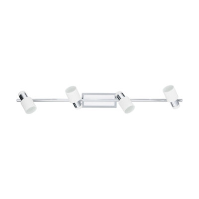 Stylish Chrome Plated Wall Light With 4 Adjustable Spots And Gu10 Bulbs from B&Q