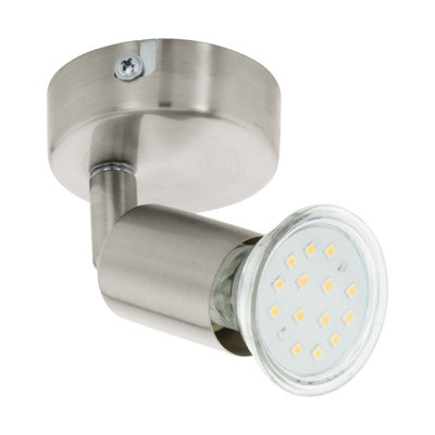  - Satin Nickel Wall Spot Light With Gu10 BulbModern Adjustable Design
