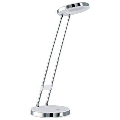 Modern White & Chrome Table Lamp With Led Bulb And Rocker Switch from B&Q