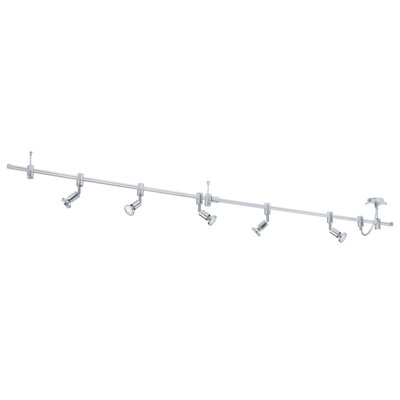 B&Q Sleek Flush 5 Spot Ceiling With Gu10 Bulbs In Chrome Finish Light