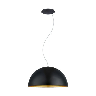 Elegant Black And Gold Pendant Ceiling Light For Modern Spaces from B&Q