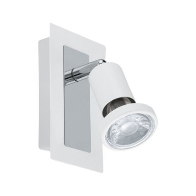Elegant Wall Spot Light With Chrome Finish And Gu10 Bulb from B&Q