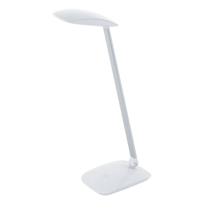 Stylish White Touch Table Desk Lamp With Dimming Led Bulb from B&Q