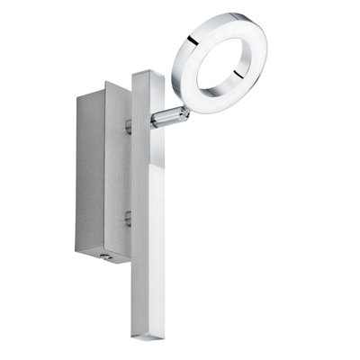  - Stylish Wall Spot Light With Led Bulbs In Aluminium And Chrome Finish