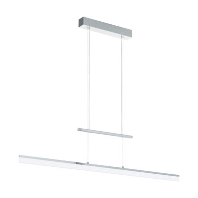 Stylish Chrome Pendant Ceiling Light With Led Bulbs Included from B&Q