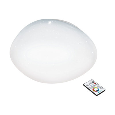 Stylish Wall And Ceiling Light With Dimmable Led And Crystal Shade from B&Q