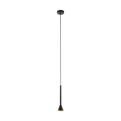  - Stylish Black And Gold Pendant Ceiling Light With Gu10 Bulb
