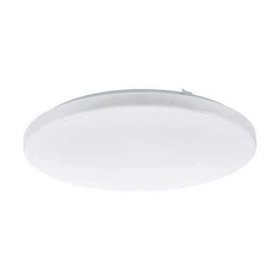 Loops Wall Flush Ceiling Light Colour White Shade White Plastic Bulb Led 33.5W - Image 3