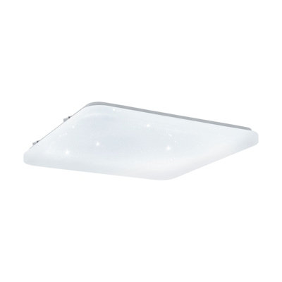 Elegant White Wall Flush Ceiling Light With Crystal Effect Led 33.5W from B&Q
