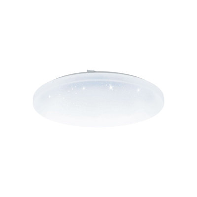 Elegant White Led Wall Or Ceiling Light With Crystal Effect24WAdjustable Height from B&Q
