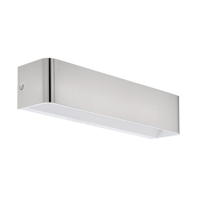 Satin Nickel Led Wall Light With Adjustable Height And Integrated Bulb from B&Q