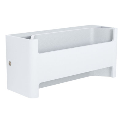 B&Q Modern Oblong Wall With Led Bulb - 10W Warm Included White/Light