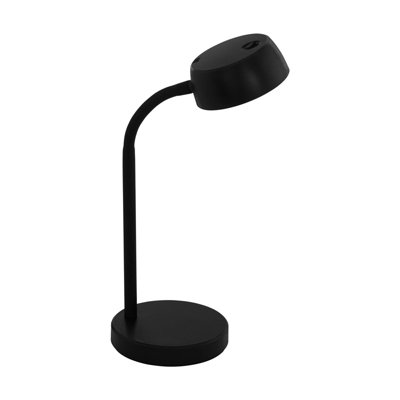  - Stylish Black Table Desk Lamp With Led Bulb And Rocker Switch