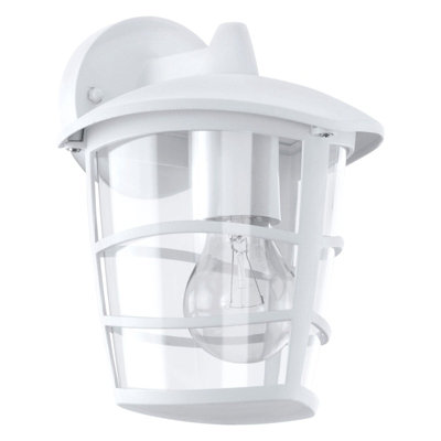 Stylish Ip44 Outdoor Wall Light In White And Glass For Modern Porches from B&Q