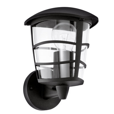 Stylish Ip44 Outdoor Black Lantern With E27 Bulb Socket from B&Q