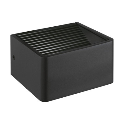  - Stylish Ip44 Outdoor Wall Light In Anthracite Aluminium With 6W Led