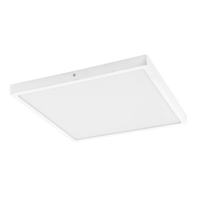 Sleek 400mm Square Led Wall And Ceiling Light25W 4000K Bright White Finish from B&Q