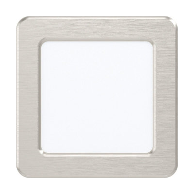 Satin Nickel Steel 5.5W Led Flush Downlight For Walls And Ceilings from B&Q