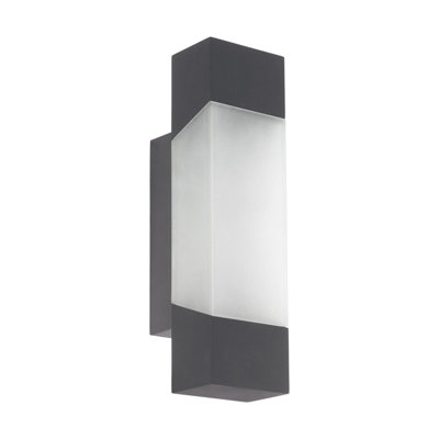 Stylish Ip44 Outdoor Wall Light In Anthracite4.8W Built-In Led For Porch And Garden from B&Q