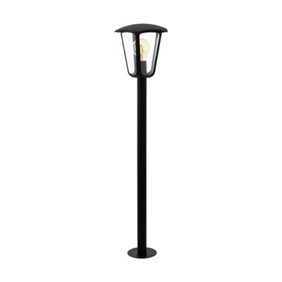 B&Q Stylish Ip44 Outdoor Bollard In Aluminium For Garden And Pathway Light/Black