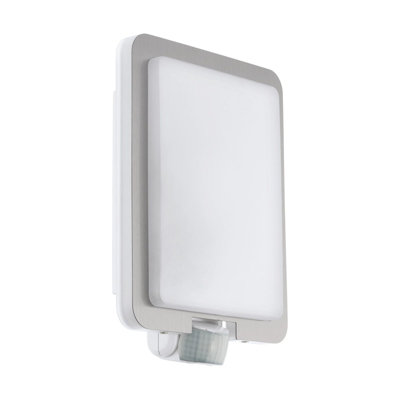 Ip44 Outdoor Wall Light With Pir SensorStainless Steel Square Design For E27 Bulb from B&Q