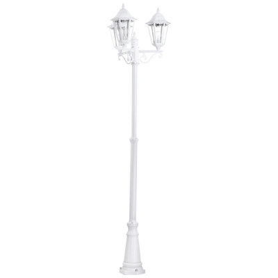 Elegant Ip44 Outdoor Bollard Light3 Arm White Aluminium Lantern For Gardens And Patios from B&Q