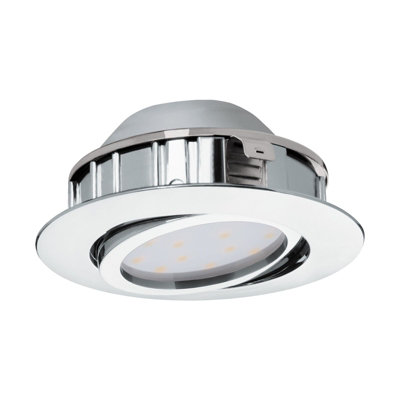 - Sleek Chrome Round Recessed 6W Led Downlight For Walls And Ceilings