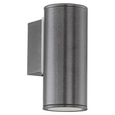 Ip44 Rated Anthracite Outdoor Wall Light With Gu10 Bulb from B&Q