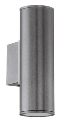 Stylish Ip44 Outdoor Wall Light In Anthracite Finish With Gu10 Bulbs from B&Q