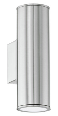Stylish Ip44 Stainless Steel Outdoor Wall Light With Gu10 Bulb from B&Q