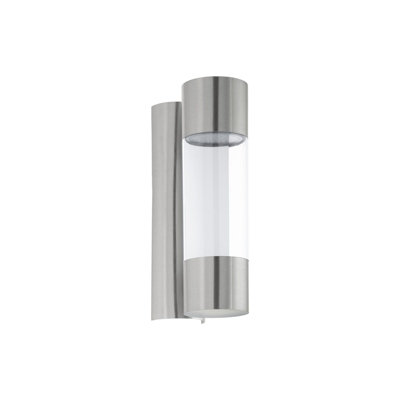 Stylish Ip44 Outdoor Wall Light In Stainless Steel And Glass3.7W Led For Porches from B&Q