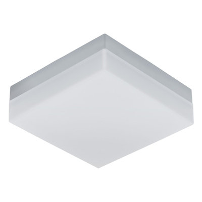  - Ip44 Rated White Plastic Outdoor Wall Light With Built-In 8.2W Led