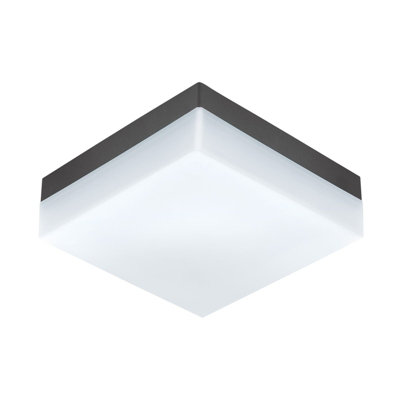 Stylish Ip44 Outdoor Wall Light In Anthracite Plastic With Built-In Led For Porches from B&Q