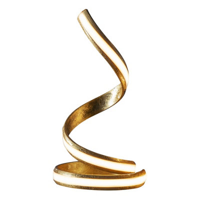  - Table Lamp Gold Leaf & White Acrylic 14W Led Module (Smd 2835) Warm White