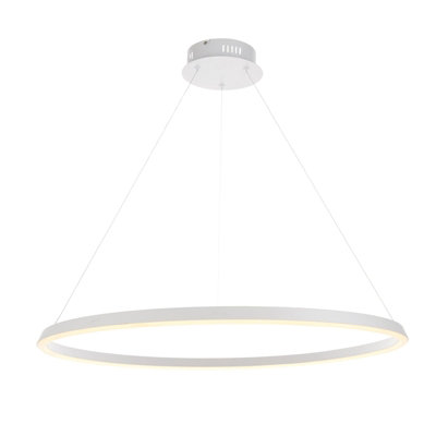  - Ceiling Pendant LightMatt White & White Silicone45W LedBulb Included