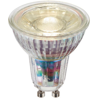 5.5W Gu10 Led BulbCool WhiteDimmable Light BulbClear Glass Led Lamp from B&Q