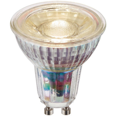 5.5W Gu10 Led BulbWarm WhiteDimmable Light BulbClear Glass Led Lamp from B&Q