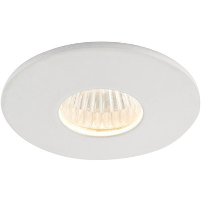 Mini Recessed Downlight Fixture4W Warm White Cob Led DriverMatt White from B&Q