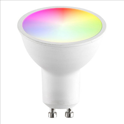 Smart 5W Gu10 Rgb Cct Led BulbColour Changing TechnologyDimmable Wifi Lamp from B&Q