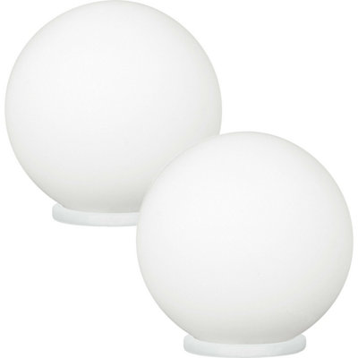  - Modern 2 Pack Table Lamps With White Opal Matt Shade For Stylish Interior Lighting