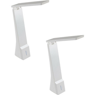 White Led Table Lamp Set With Rechargeable Battery2 Pack from B&Q
