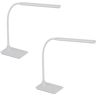 Elegant 2-Pack White Table Lamps With Touch Control And Dimmable Led from B&Q