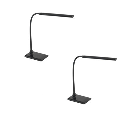 Set Of 2 Modern Black Touch Table Lamps With Dimmable Led Lighting from B&Q