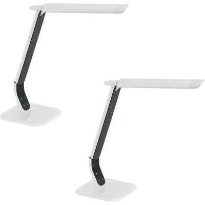  - Modern Touch Control Led Table Desk Lamps2 Pack In White And Black