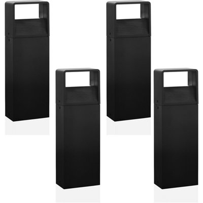 4 Pack Modern Anthracite Ip44 Outdoor Pedestal Lights With 6W Led from B&Q
