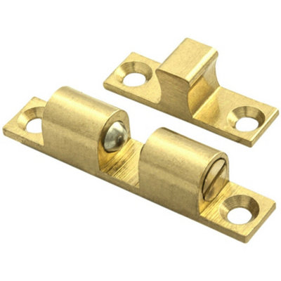 Loops Double Ball Roller Cupboard Catch 43 X 8Mm 34.5Mm Fixing Centres Self Colour - Image 3