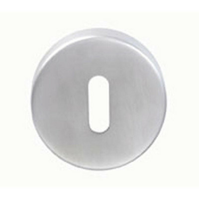 52mm Standard Lock Profile Open Escutcheon Concealed Fix Satin Steel from B&Q