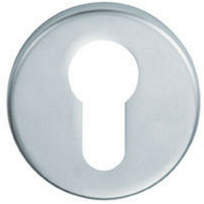 B&Q 51Mm Euro Profile Round Escutcheon 8Mm Depth Concealed Fix Satin Chrome