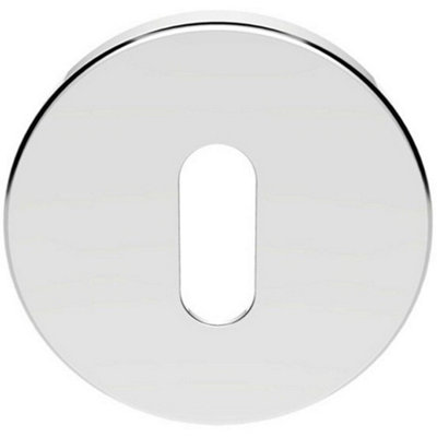  - 51mm Standard Key Profile Round Escutcheon Concealed Fix Polished Chrome